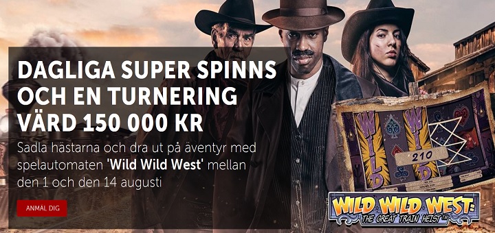 Betsafe casino med 150k turnering och superspins till 14 Aug 2016