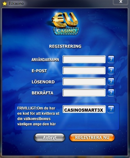 EU Casino Bonuskod