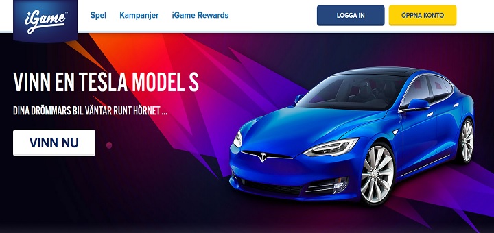 Vinn en Tesla Model S från Igame
