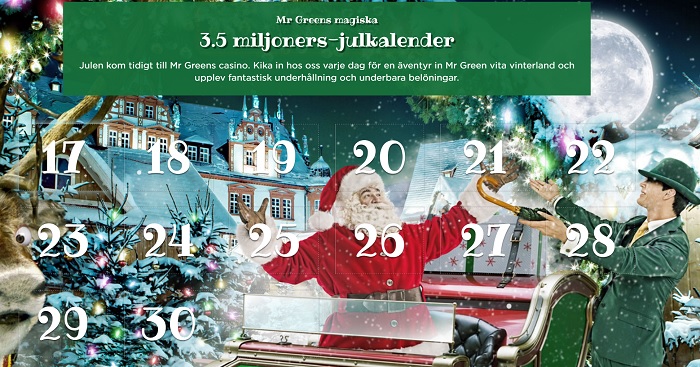 Mr Green Julkalender 2016