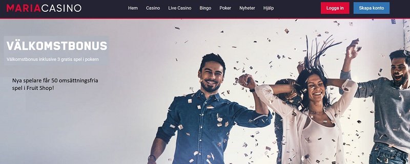 Maria Casino casinobonus är en av de bästa casinobonusarna september 2020