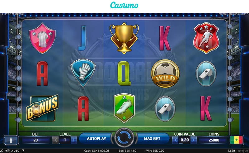 Football Champions Cup hos Casumo