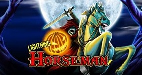 Spela Lightning Horseman på Halloween hos Unibet