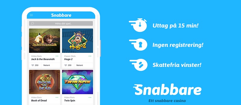 Nu finns Snabbare.com hos Casinosmart!