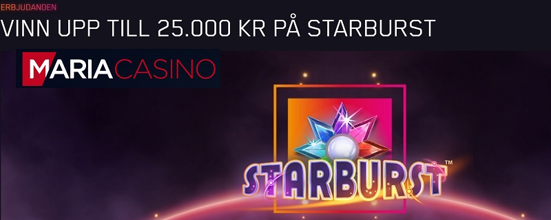 Starburst-turnering med 100 000 kr i potten!