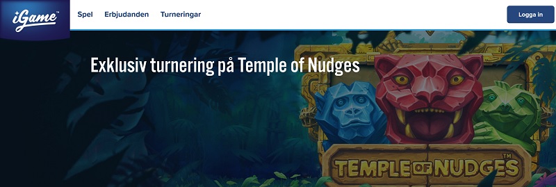 Temple of Nudges-turnering hos iGame!