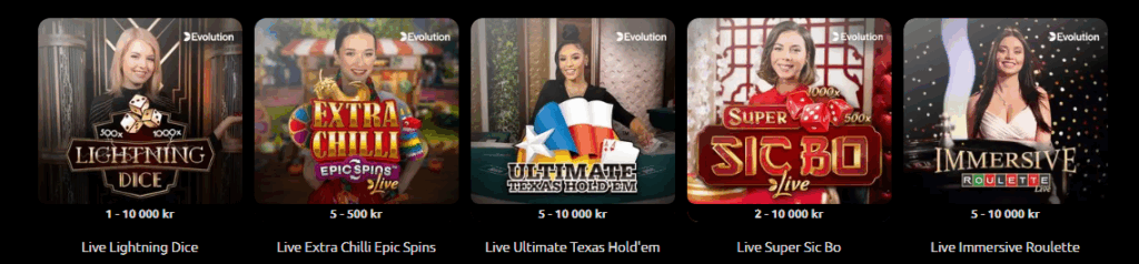 Livecasino av högsta klass
